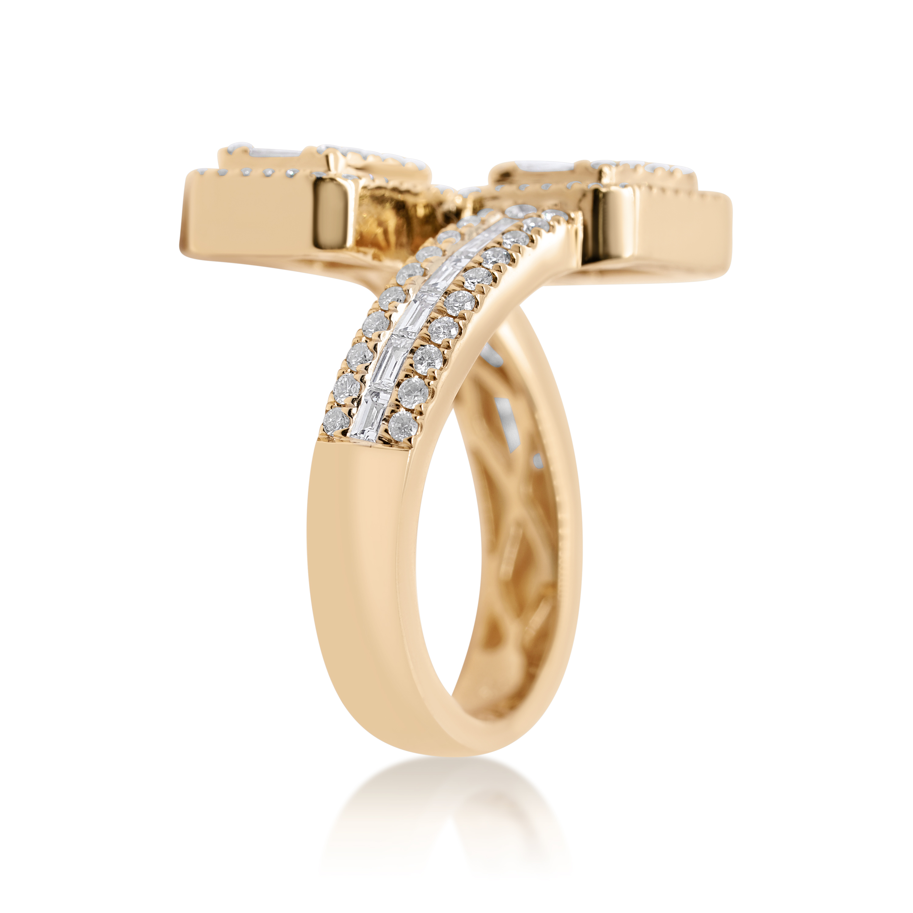 Diamond Fancy Ring 1.75 ct. 14K Yellow Gold